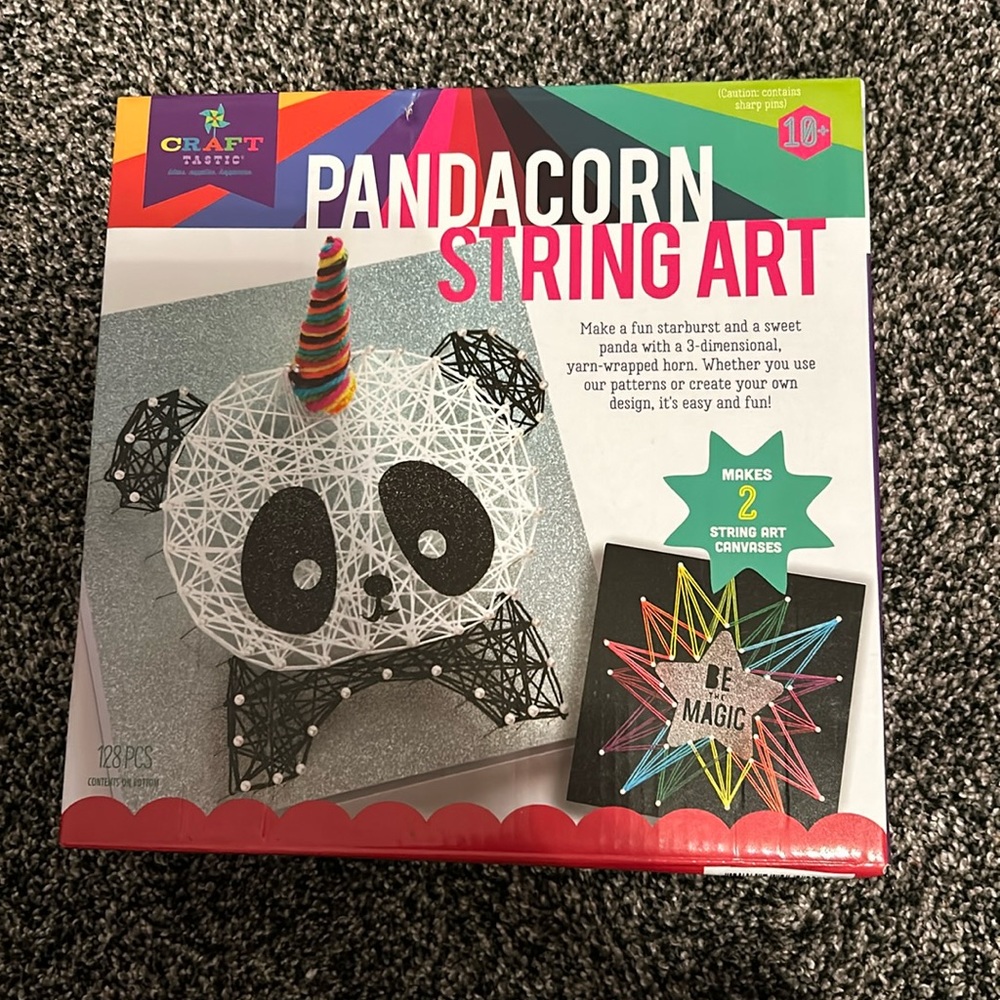 Panda corn string wall art